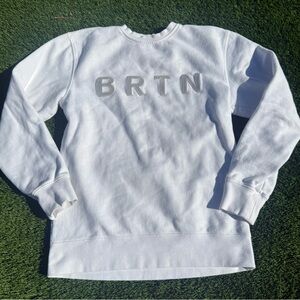 Burton White Crewneck  Sweater